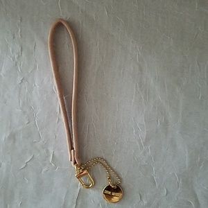 Steve Madden Leather Wristlet Band & Charm